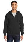 Black Unisex Full Zip  Hooded Sweatshirt includes Embroidered  name & NASBOCES Auto Collision Logo